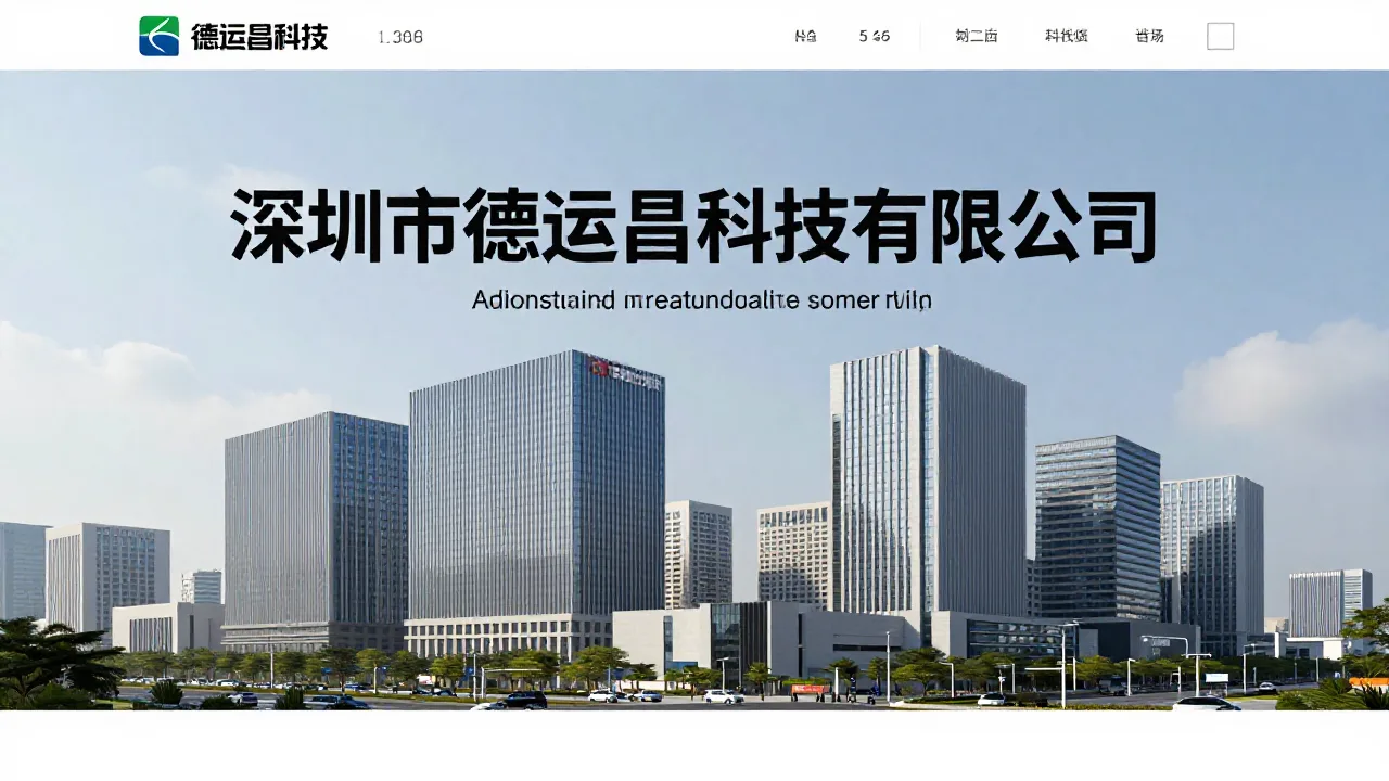 深圳市德运昌科技有限公司 首页主视觉